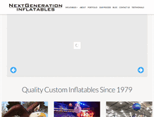 Tablet Screenshot of nextgenerationinflatables.com